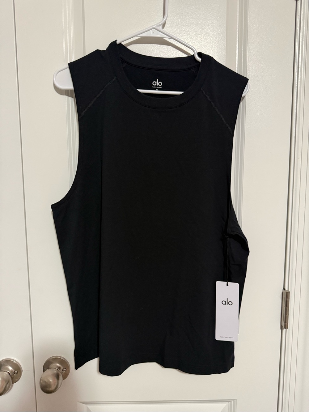 ALO Yoga Black Sleeveless Muscle Tank